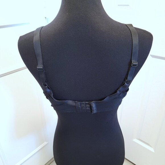 Y2K Barely Breezies Lace nylon underwire bra, size 38C - Picture 5 of 12